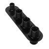 AC Bulkhead Billet Aluminium Alloy Universal 4 Ports Air Conditioning