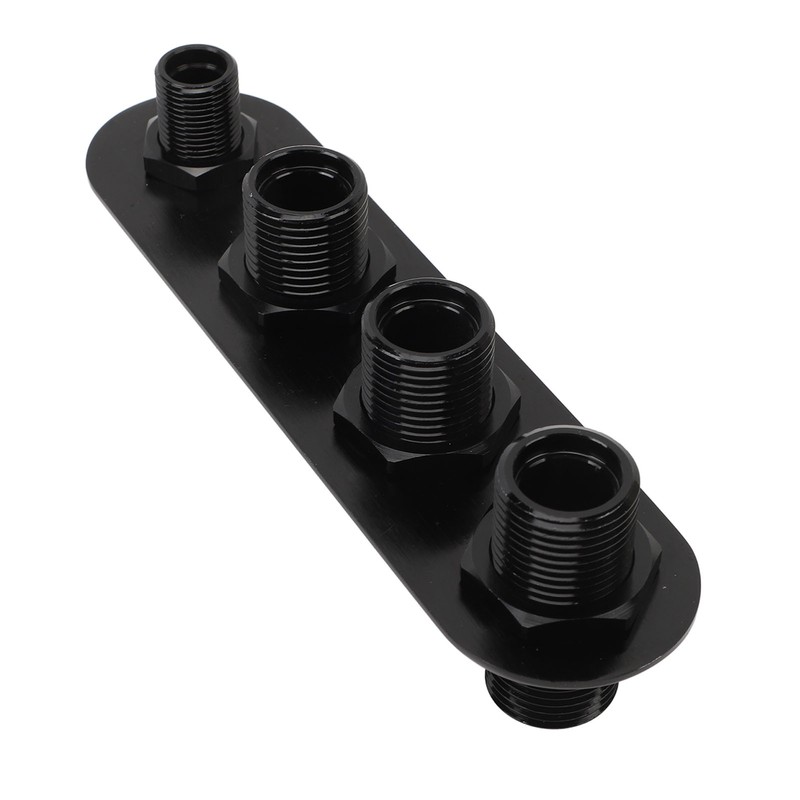 AC Bulkhead Billet Aluminium Alloy Universal 4 Ports Air Conditioning