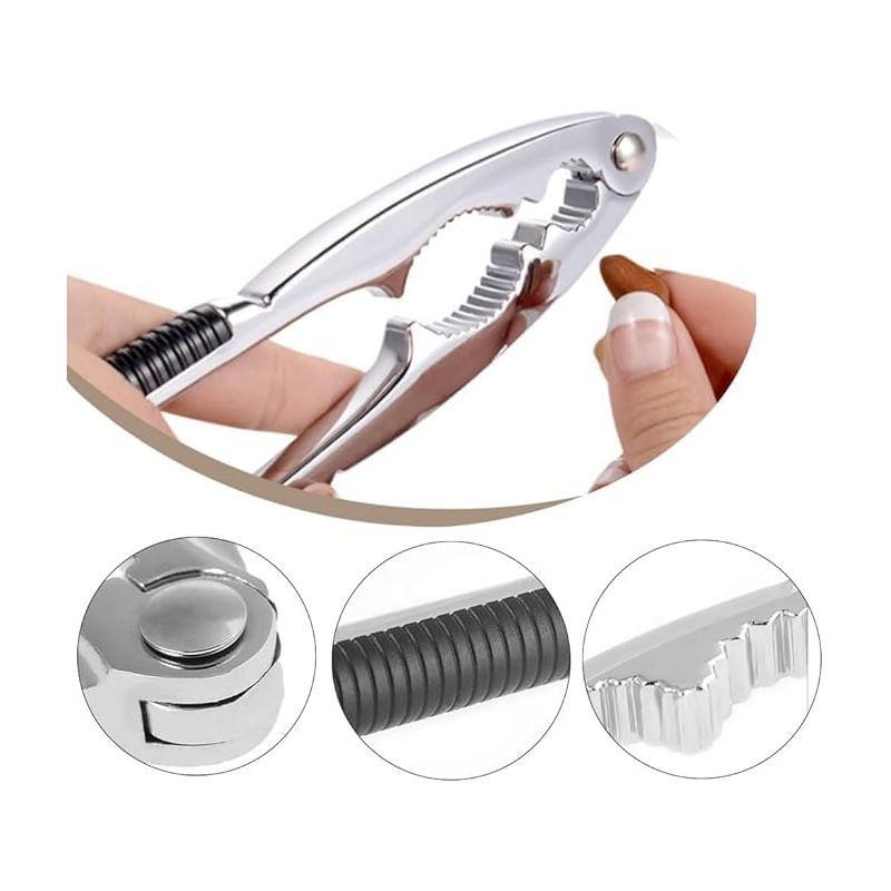 YunZCHENSH Nutcracker Stainless Steel Walnut Opener Tool Heavy Duty with