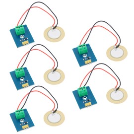 DiGiYes 5Pcs 3.3V/5V Analog Ceramic Piezo Vibration Sensor Module Fit for Arduino DIY Kit, Analog Signal Output Piezoelectric Sensor