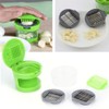 Garlic Press Machine, Multi‑Function Plastic + Stainless Steel Carlic Cutter,
