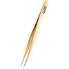 Rubis Pointer Gold Splitting Tweezers Pointer for Ingrown Hair and