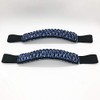 Bartact Paracord Grab Handles Compatible with Jeep Headrest - Black/Blue