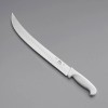 Choice 14" Granton Edge Cimeter Knife with White Handle -
