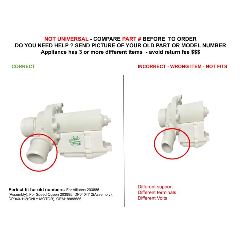 GSPUSA For Speed Queen 203885 CKD203885X compatible with Speed Queen