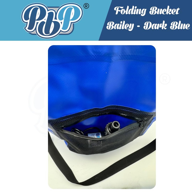 PBP "Bailey" Folding Utility Bucket, 30L Capacity, with Quick Hose