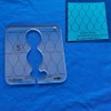 YICBOR Bubble Border Template for Quilting Fits Inside FMQ Grip