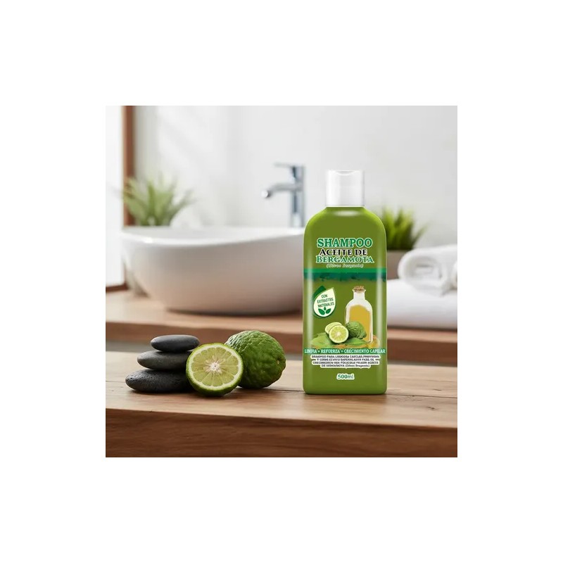 Shampoo Aceite De Bergamota Barba Y Cabello 500ml