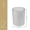 bremermann Bathroom Series Savona Cosmetic Bin with Swing Lid Plastic