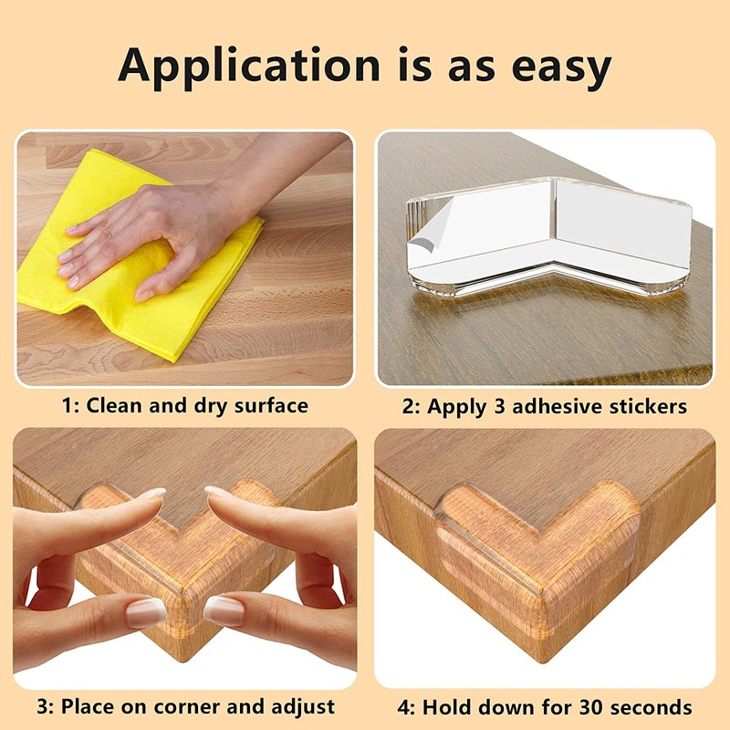 コーナークッション コーナー ガード透明 16個セット 赤ちゃん 子供 ケガ防止 保育園 安全対策 家具の角を保護