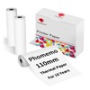 Phomemo 110mm Thermal Printer Paper 3 Rolls, Compatible with M832