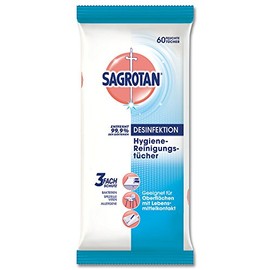 Sagrotan Hygiene Cleaning Cloths (Pack of 60)