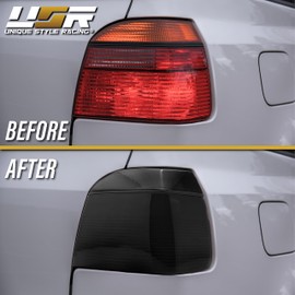 USR DEPO 93-98 Golf Gti Cabrio Mk3 III 3 UPGRADE EURO Style All Smoked Rear Tail Lights (Left + Right) Compatible with 1993-1998 Volkswagen Golf/GTi Mk.3 (Smoke Lens, Plug and Play, 2PC Set)
