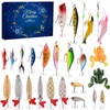 Advent Calendar Fishing Christmas Countdown - 24 Days Fishing Lures