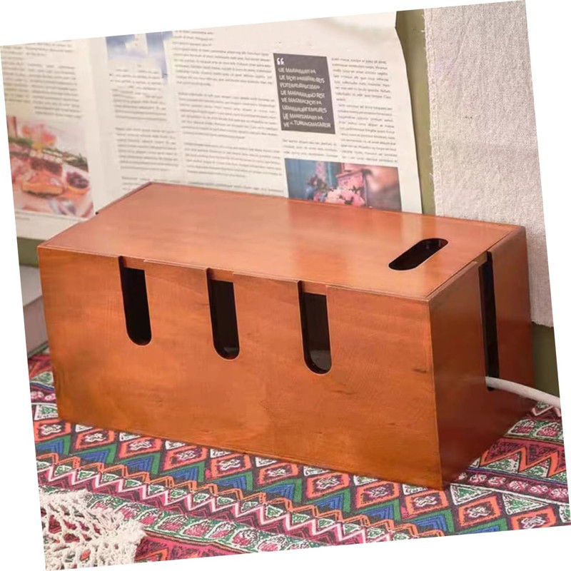 Operitacx Cable Management Organizer Box Stylish Desk Cord Concealer for