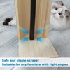 24" Tall Couch Corner Scratching Post with 3Pcs Replaceable Self-Adhesive