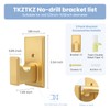 TKZTKZ No Drilling Curtain Rod Brackets:Self Adhesive Curtain Rod Holders