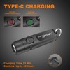 TUNENGE Rechargeable Keychain Flashlights, 650 High Lumens EDC Pocket Flashlights,