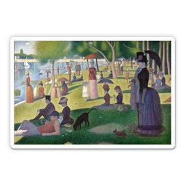 Squiddy A Sunday Afternoon on The Island of La Grande Jatte Seurat - Vinyl Sticker Decal for Phone, Laptop, Water Bottle (3" Wide)