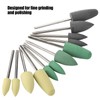 Dental Silicone Rubber Polisher Grinding Head Stainless Steel Shank Dental