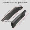 Unbranded Universal Car Carbon Fiber Rear Bumper Lip Diffuser Splitter