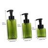 DOITOOL 3pcs Portable Pump Dispenser Multi-Function Empty Bottles for Toiletries