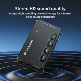 MOREGAX A3Pro Bluetooth 5.2 Receiver Transmitter for TV, Home, Stereo, Support for Connecting 2 AirPods/Other Headphones, Low Latency and HD Bluetooth Audio Adapter