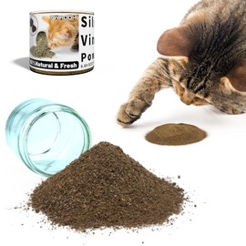 YWAOOH Cat Toys - Silvervine Powder for Cats, 100% Natural Catnip Alternative, 25G (0.88OZ), Safe for All Cat Ages, Matatabi Gall Fruit Powder