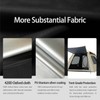 LIHONK Portable ac Window Vent kit【Titanium Silver+Black 100% Light Block】-