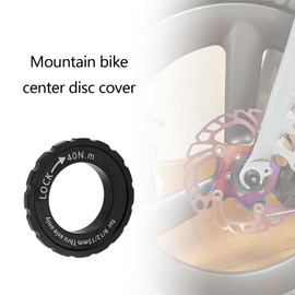 OTOTEC 2 Pieces Black Mountain Road Bike Centre Lock Adapter 9/12/15 mm Mountain Road Bike Centre Lock Disc Rotor Wheelset Hub Disc Lock Cover