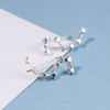 Yheakne Bohe Big Dipper Crawler Earrings Silver Star Ear Climber