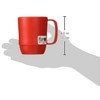 イノマタ化学(Inomata-k) マグカップ レンジ用 外寸(mm):107×79×99 レッド RRN0201