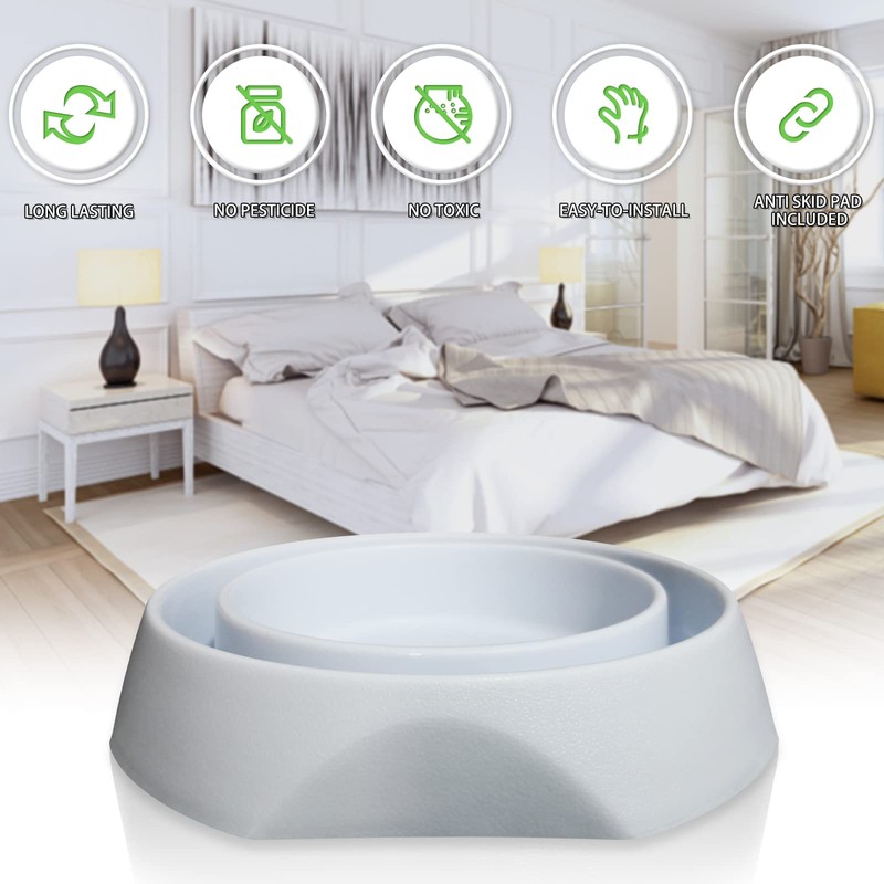 Bed Bug Interceptors with Anti Skid Pads | Bed Bug