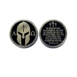 Alpha Omega - Be Strong God is with You - Christian Coin