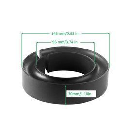 Pack of 2 Coil Spring Booster Heavy Duty Car Suspension Lift Kit Coil Spring Isolator fits Front and Rear, Enhance Spring Rate for 5 & 5.5" O.D. Booster Spacers, Rubber Buffers, and Cushions