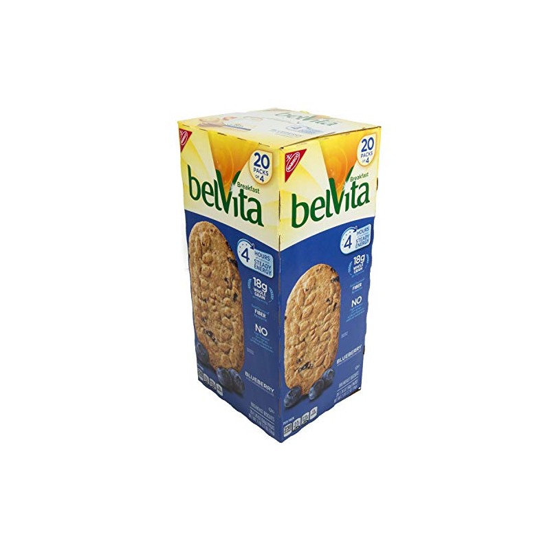 Belvita Blueberry biscuit (20 Pack x 1.76 Oz), 35.200000000000003 Ounce