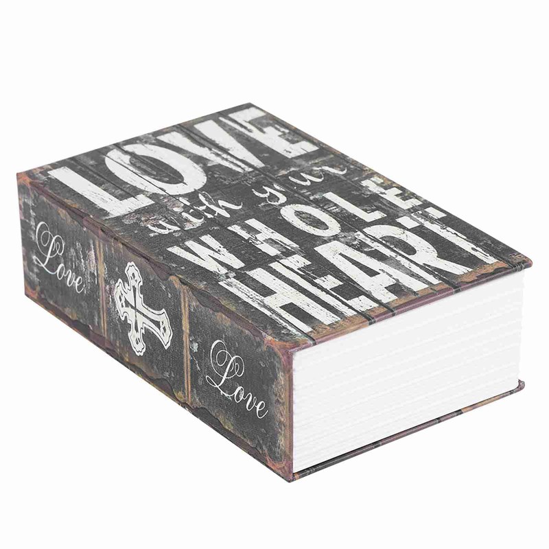 Creative Simulation Book Safe Box Deluxe Storage with Combination Lock