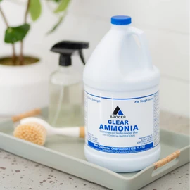 CPDI Clear Ammonia Cleaner Liquid, 1 Gallon, Multipurpose, Multi-Surface Cleaning Solution Removes Grease, Hard Water Stains, and Odors, Kitchen and Bathroom Use