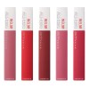 Pack x5 Labiales Liquidos Matte Maybelline De Larga Duración Superstay