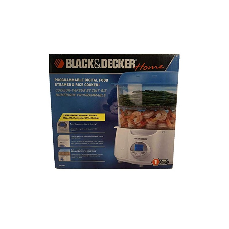Black & Decker 5 Cup Rice Cooker/Steamer w/ LCD Screen