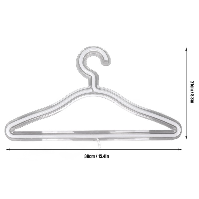 Coat Hanger LED Neon Sign Decorative Wall Hanging Sign for