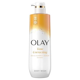 Gel de ducha Olay para mujer, exfoliante iluminador, complejo de srum de vitamina C, hidratacin renovada, sin parabenos ni ftalatos, tecnologa...     