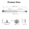 GothicBride 4 Pcs Gas Strut 80N Soft Close Hydraulic Hinge,