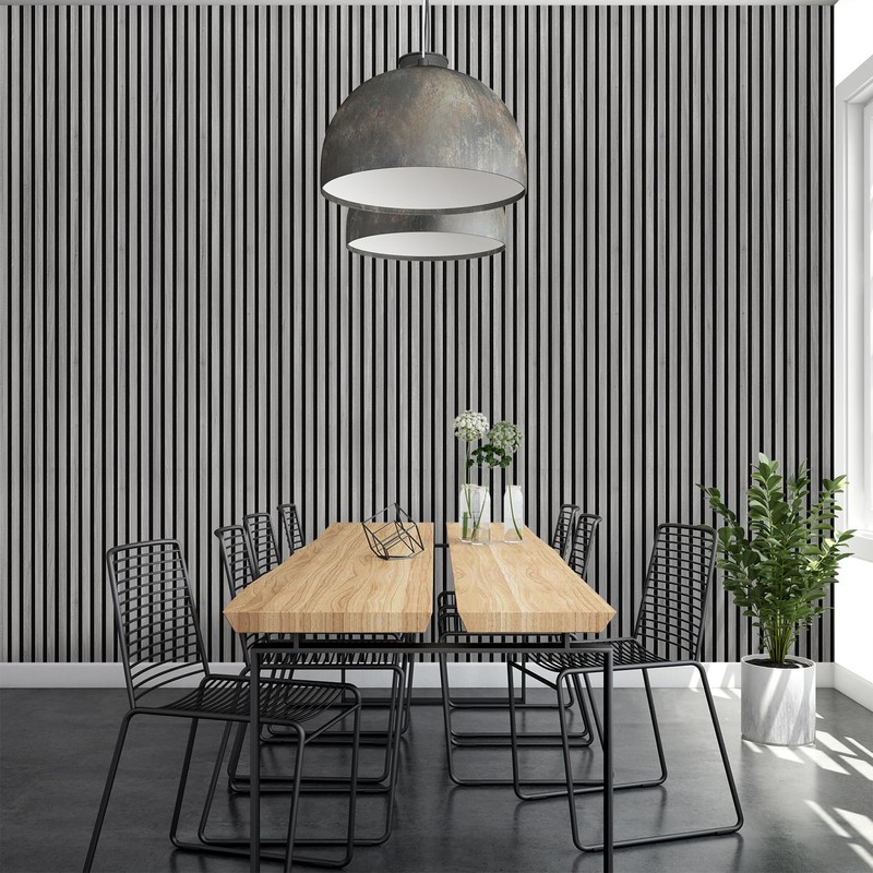 Slat Wood Wall Panels - Decorative & Sound Absorbing Contemporary