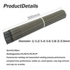WOFICRET 50PCS J422 Welding Rods 1.8mm, Mild Steel Electrodes, All