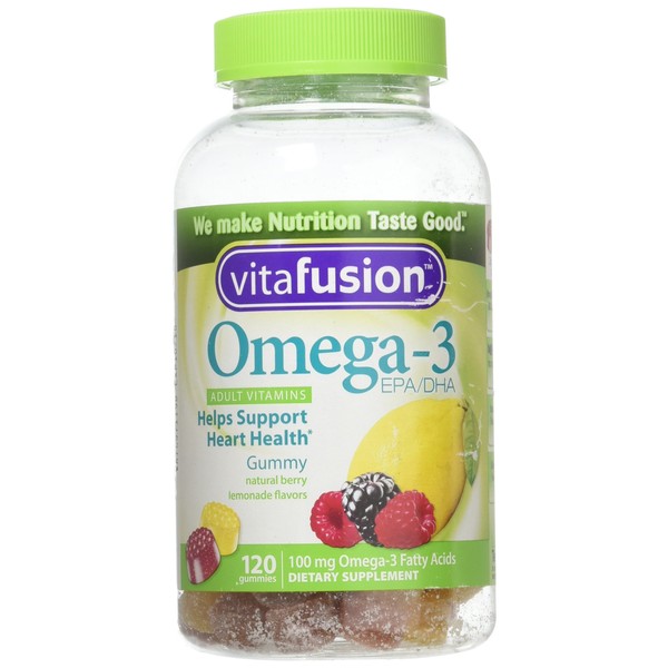 Vitafusion Omega 3 Gummy Size 120ct Vitafusion Omega 3 Epa & Dha Gummy Vitamins Asst Flavors 120ct