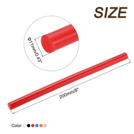 uxcell 30pcs Mini Hot Glue Gun Sticks 8-inchx0.44-inch High Sticky Small Hot Glue Sticks, 6 Colors