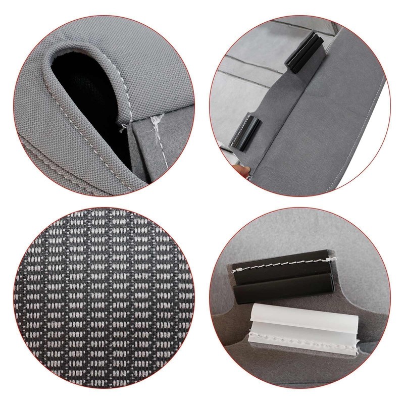NLQR Front Both Sides Bottom Replacement Seat Covers Cloth Light