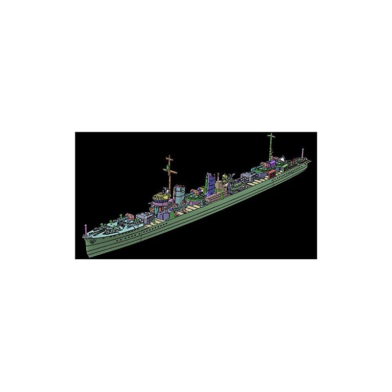 Yamashita Hobby NV11 1/700 Ship Model Series Destroyer Mutsuki Opening