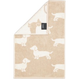Cawö Home Hand Towels We Love Dogs 6246 Natural Beige 33 Guest Towels 30 x 50 cm